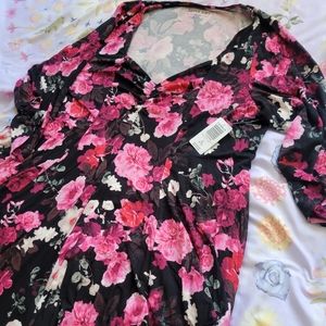 Torrid Mini Supersoft Floral Skater Dress